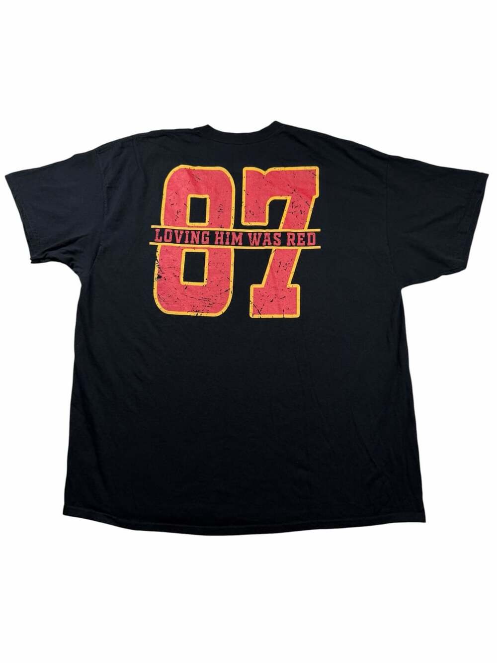 Gildan Heavy Cotton Black In My Chiefs Era Loving Him Was Red 87 T-Shirt 2XL